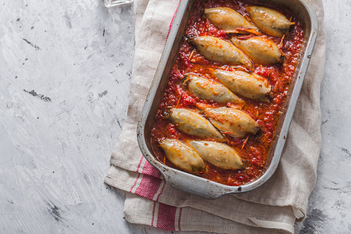 Seppie ripiene al forno: ricetta tradizionale pugliese